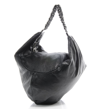 Chanel Lambskin Large Rock and Chain Hobo Black 3 of 8
