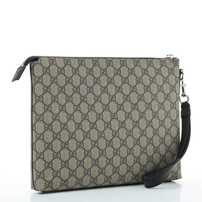 Gucci GG Supreme Monogram Mens Wristlet Black 3 of 7