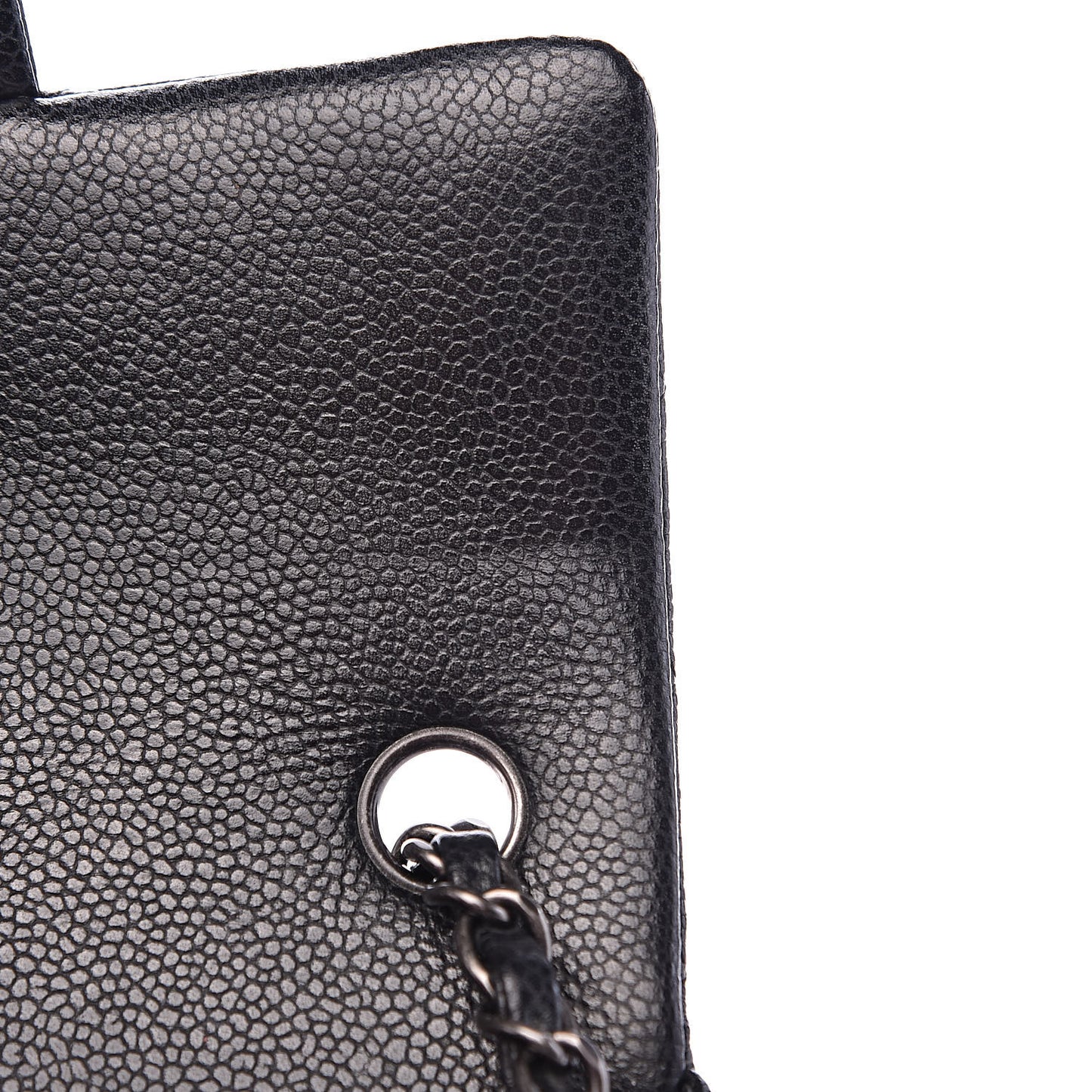 Caviar Quilted Mini Rectangular Flap Black
