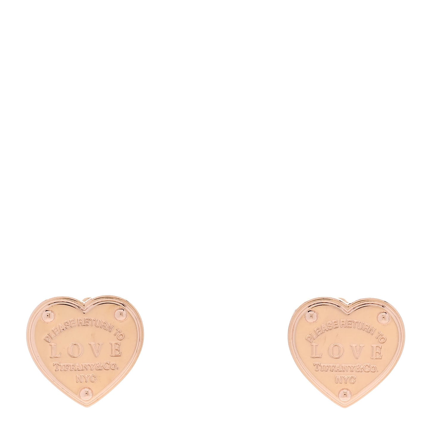18K Rose Gold Return To Tiffany Love Heart Earrings