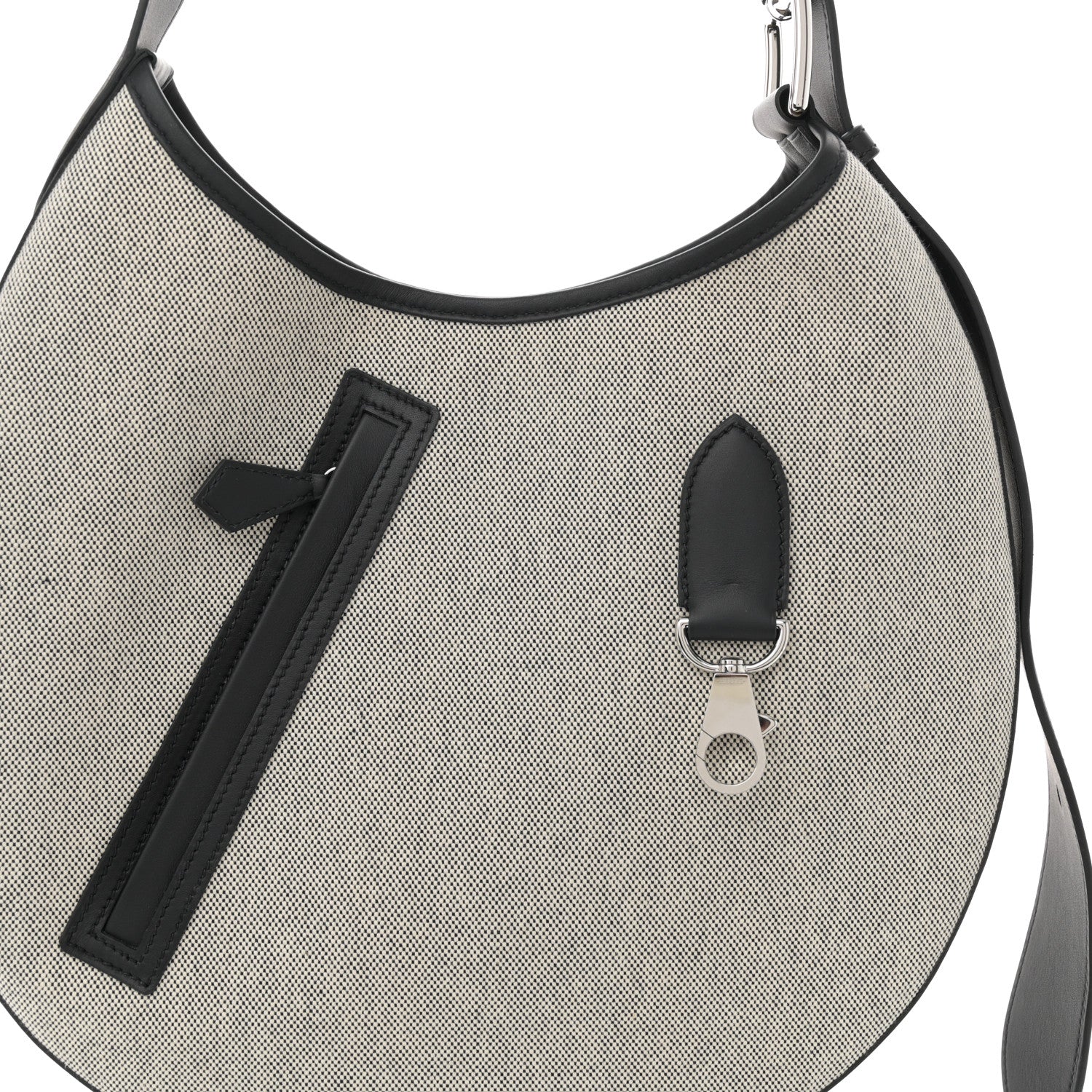 Hermes Canvas Swift Arcon Ecru Black 8 of 12