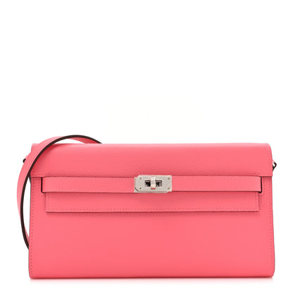 Hermes Evercolor Kelly To Go Wallet Rose Azalee 1 of 10