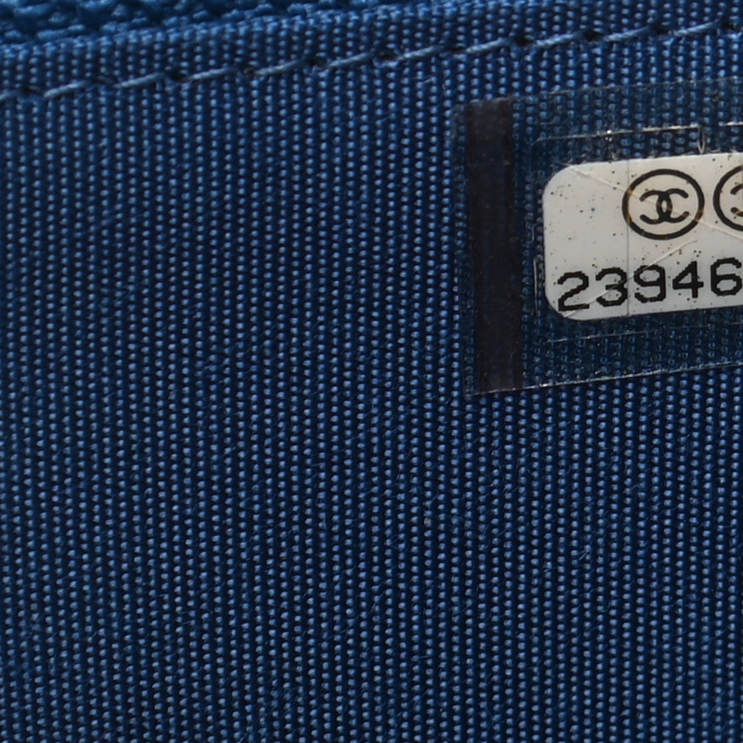 Chanel Caviar Quilted Boy Small Zip Around Wallet Blue 7 of 7