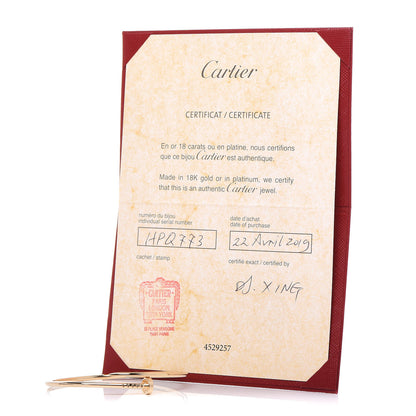 Cartier 18K Yellow Gold Small Juste Un Clou Bracelet 18 6 of 6