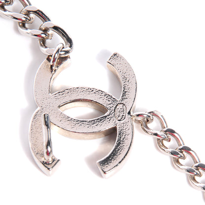 Chanel Enamel CC Ceinture Fantai Adjustable Belt Silver Black 5 of 6