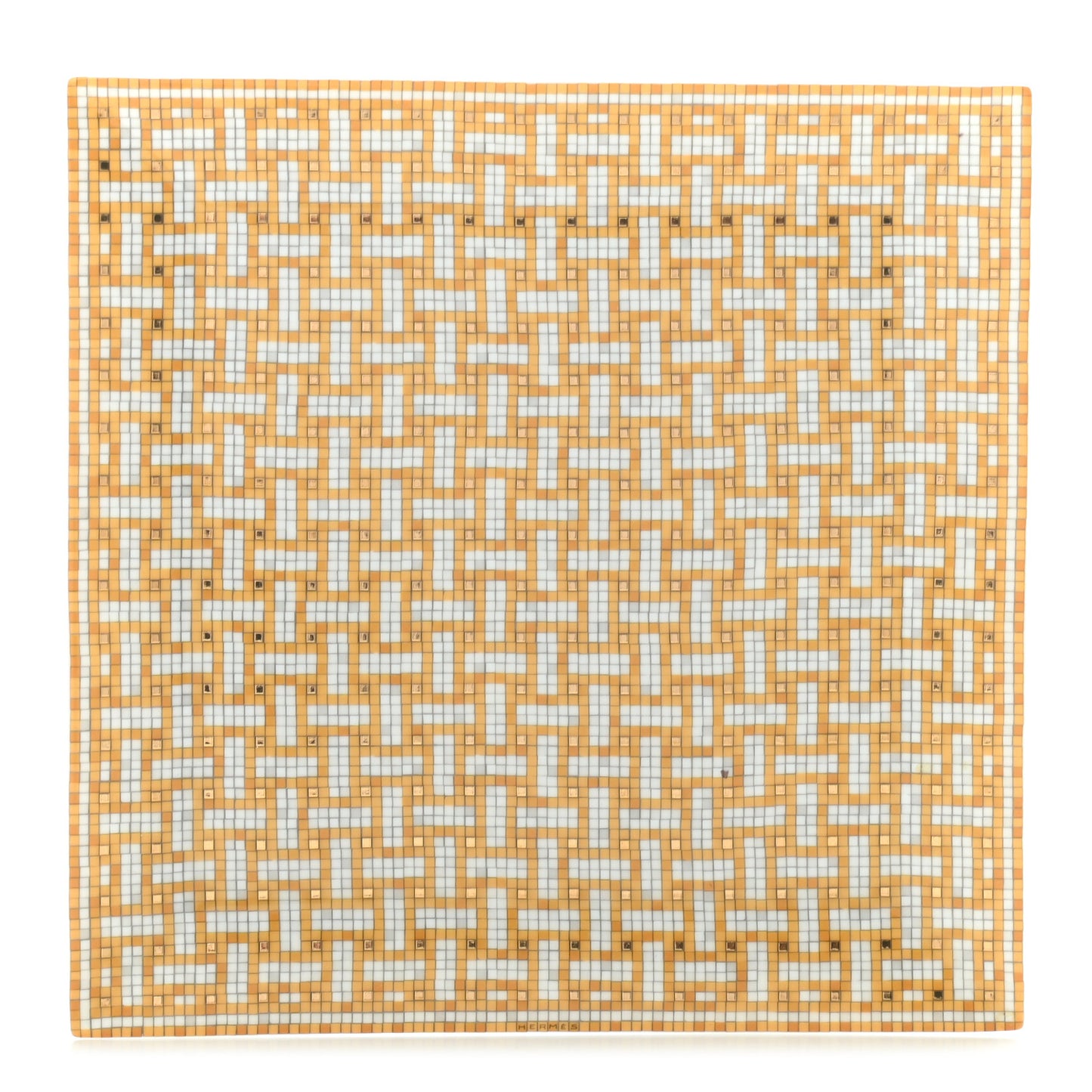 Porcelain Mosaique au 24 Square Plate Gold