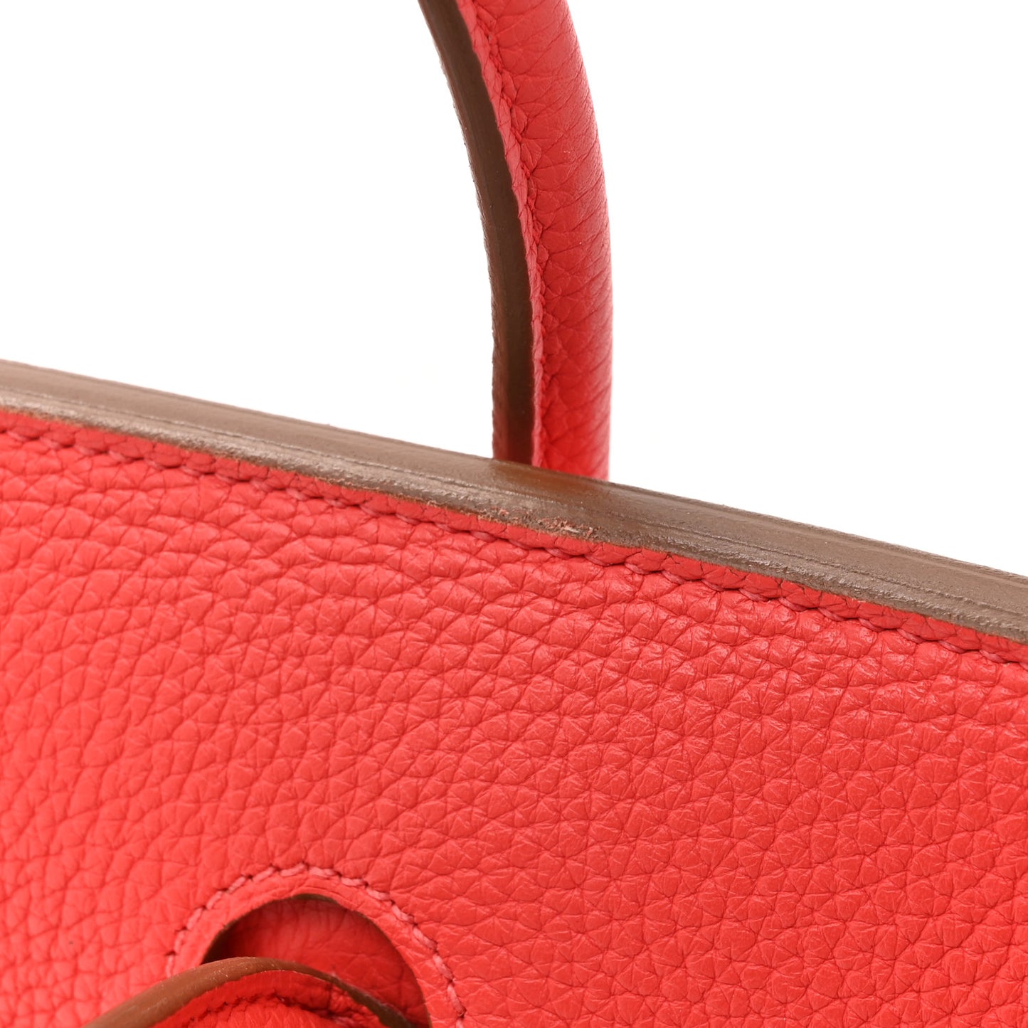 Togo Birkin 35 Rouge Pivoine