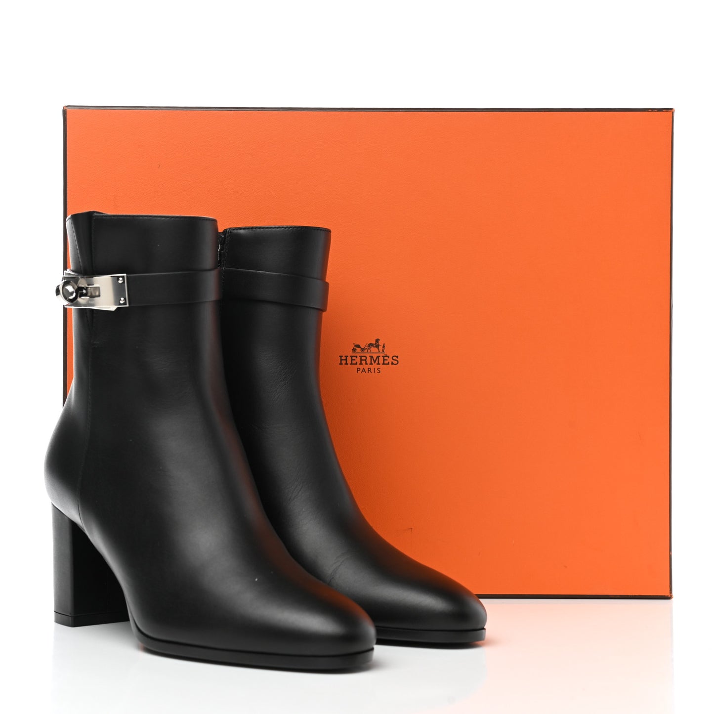Calfskin Saint Germain Ankle Boots 35 Black
