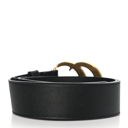 Gucci Calfskin Double G 40mm Belt 80 32 Black 2 of 6