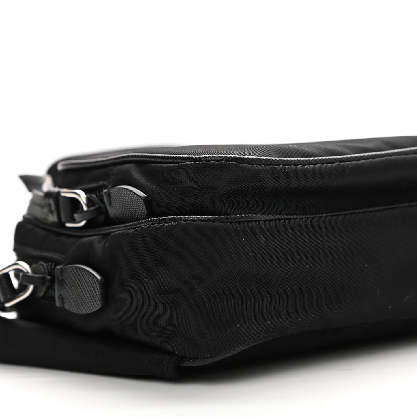 Tessuto Nylon Saffiano Belt Bag Black