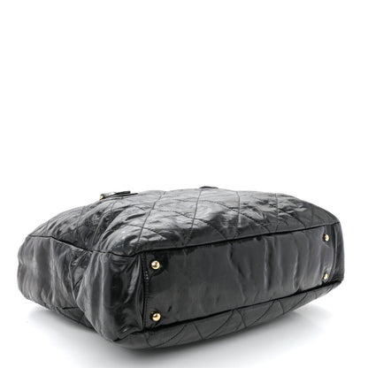 Chanel Glazed Calfskin Large Portobello Tote Black 4 of 11