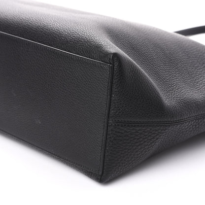 Valentino Garavani Grained Calfskin Rockstud Shoulder Tote Black 8 of 10