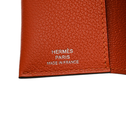 Hermes Evercolor RMS Passport Holder Orange 6 of 8