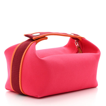Hermes Canvas Small Bride-A-Brac Pouch Hibiscus 3 of 6