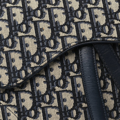 Christian Dior Oblique Saddle Bag Blue 8 of 10