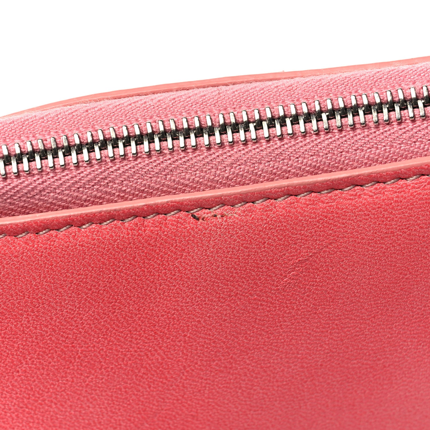 Celine Cloudy Lambskin Solo Zip Pouch Pink 11 of 11