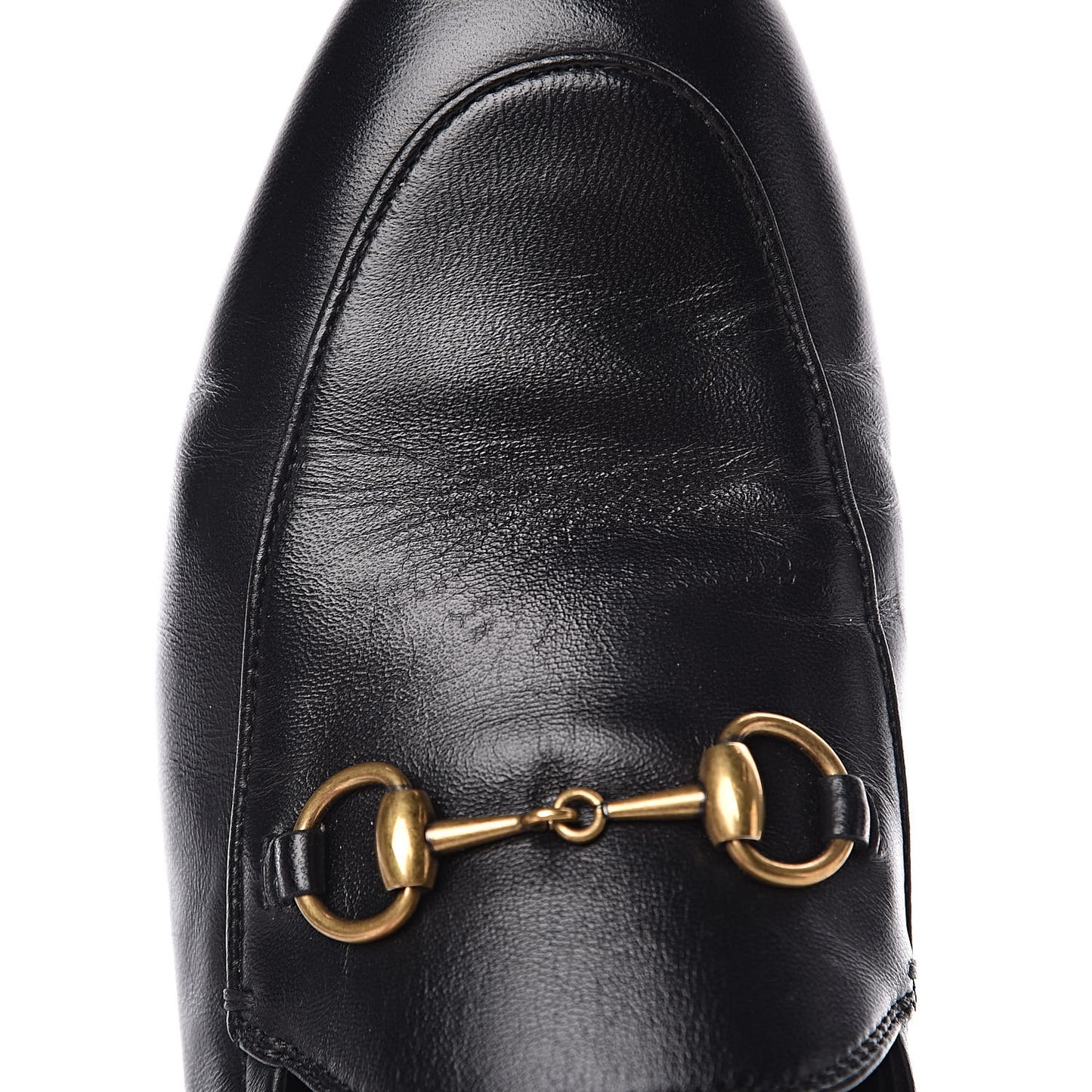 Lambskin Womens Brixton Horsebit Loafers 36 Black