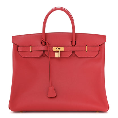Hermes Epsom Birkin 40 Rouge Vif 1 of 15