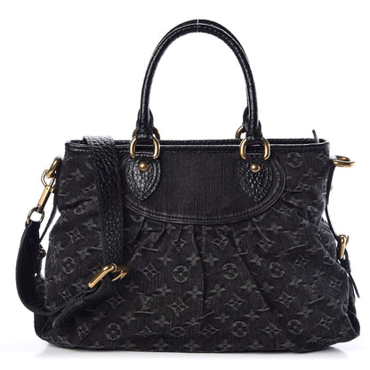 Louis Vuitton Denim Neo Cabby MM Black 1 of 9
