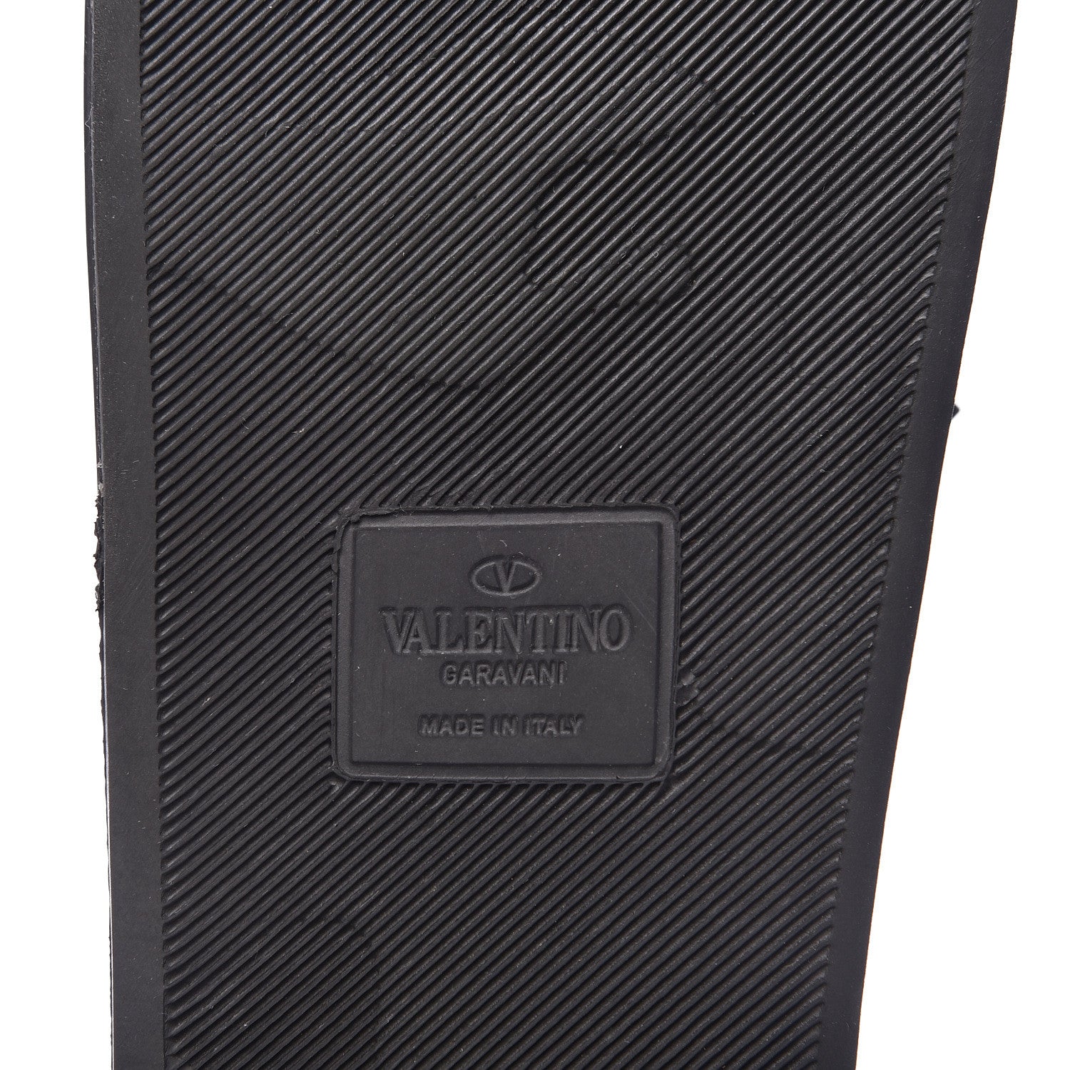 Valentino Garavani Rubber Rockstud Slide Sandals 38 Black 6 of 8