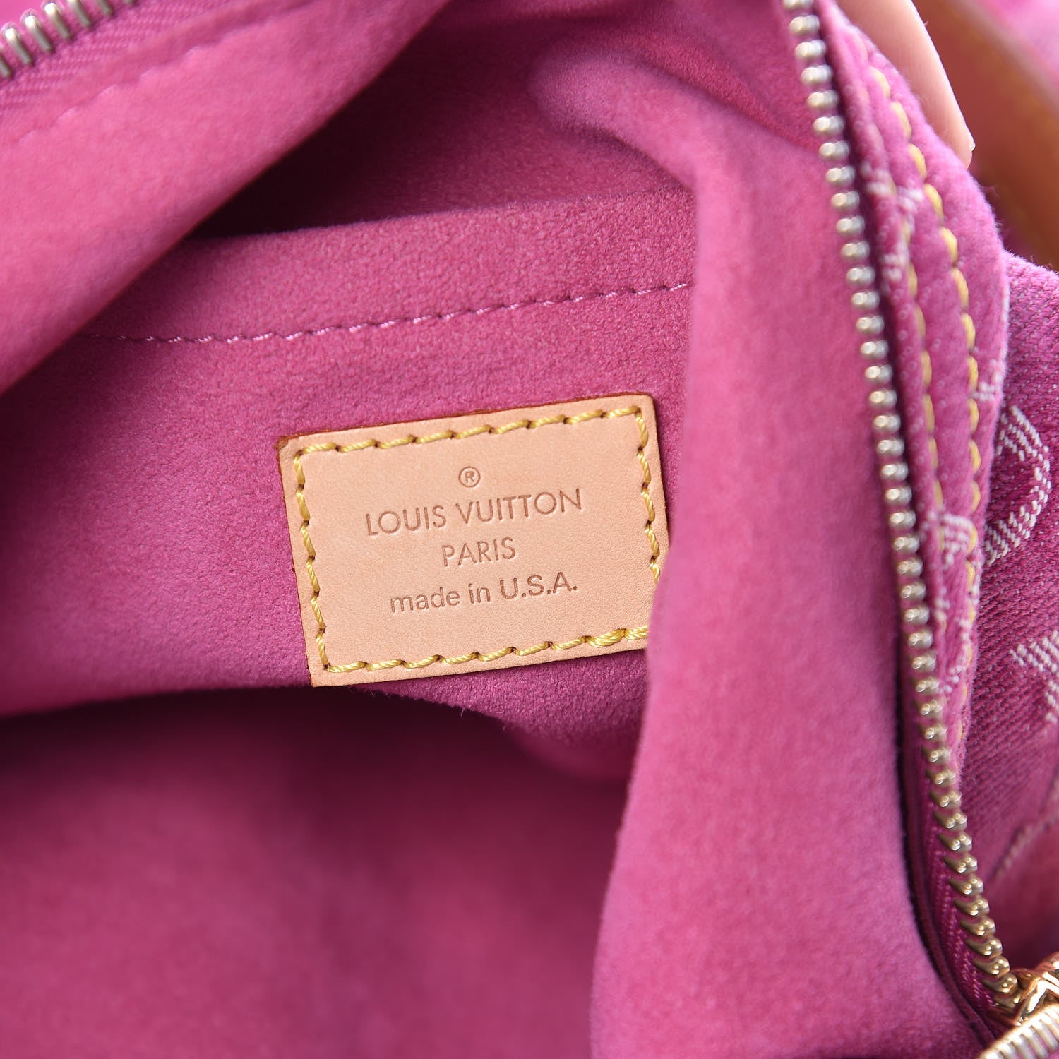 Louis Vuitton Denim Baggy GM Fuchsia 8 of 10