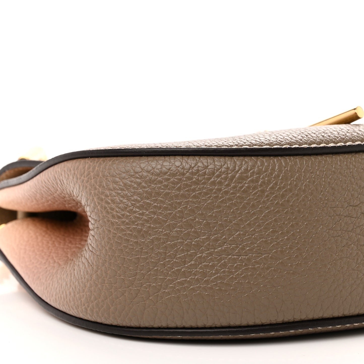 Grained Calfskin Lambskin Ombre Mini Drew Shoulder Bag