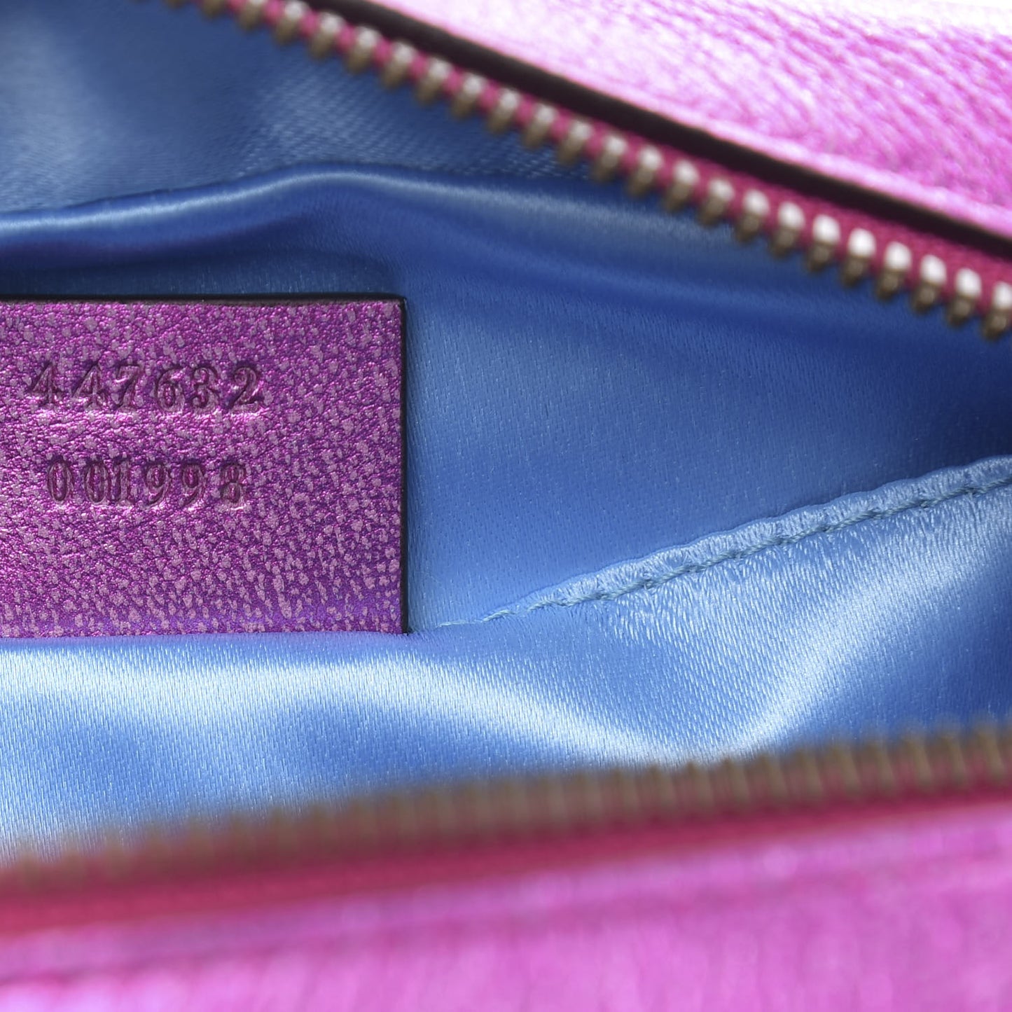 Laminated Nappa Matelasse Small GG Marmont Chain Shoulder Bag Fuxia Rosso Rosa