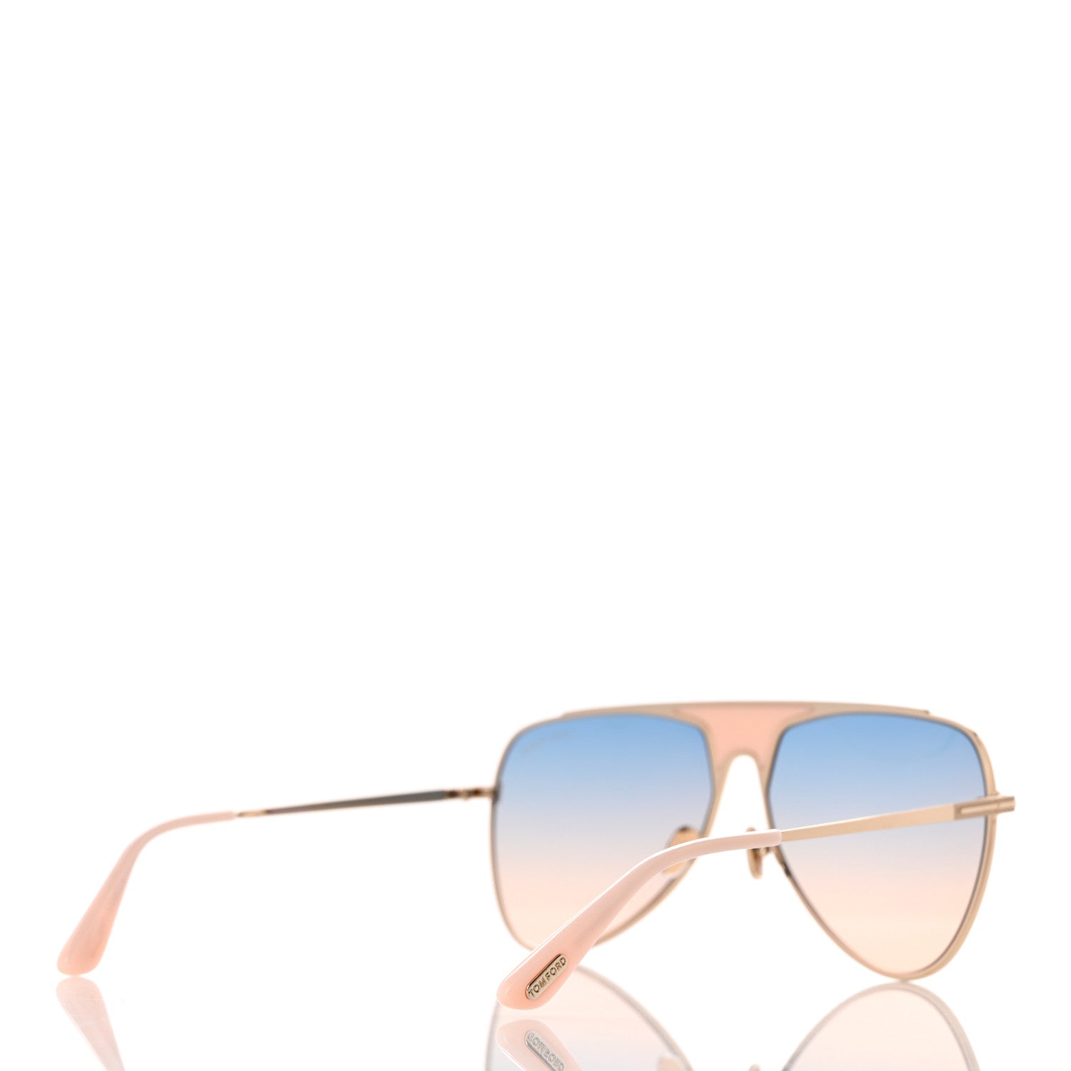 Tom Ford Metal Resin Ethan Pilot Sunglasses Pink Gradient 4 of 8