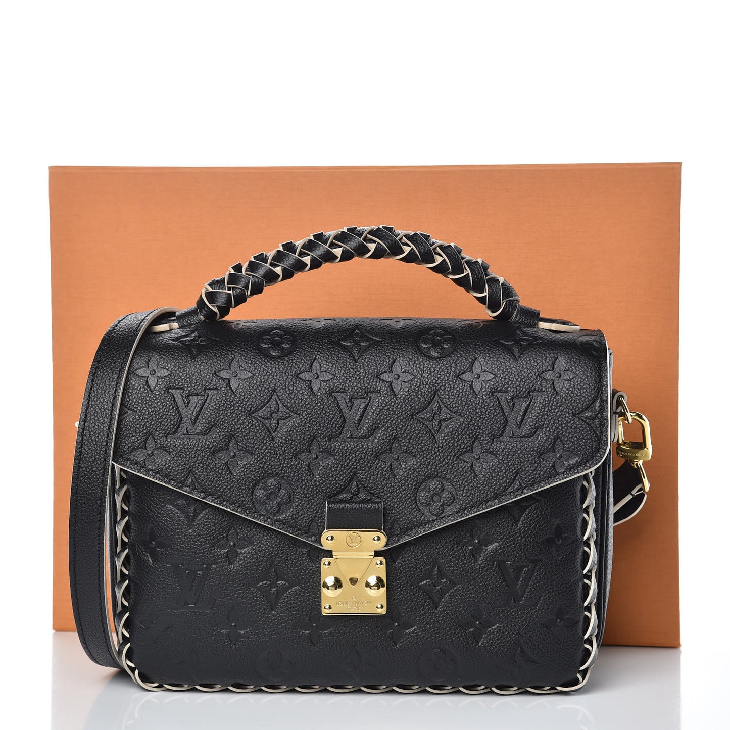 Empreinte Braided Pochette Metis Black