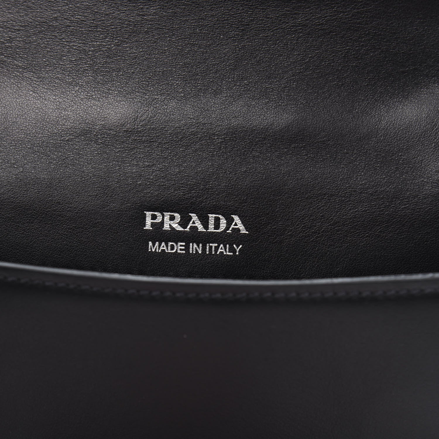 Prada City Calf Plex Ribbon Bag Black Rosa 6 of 12