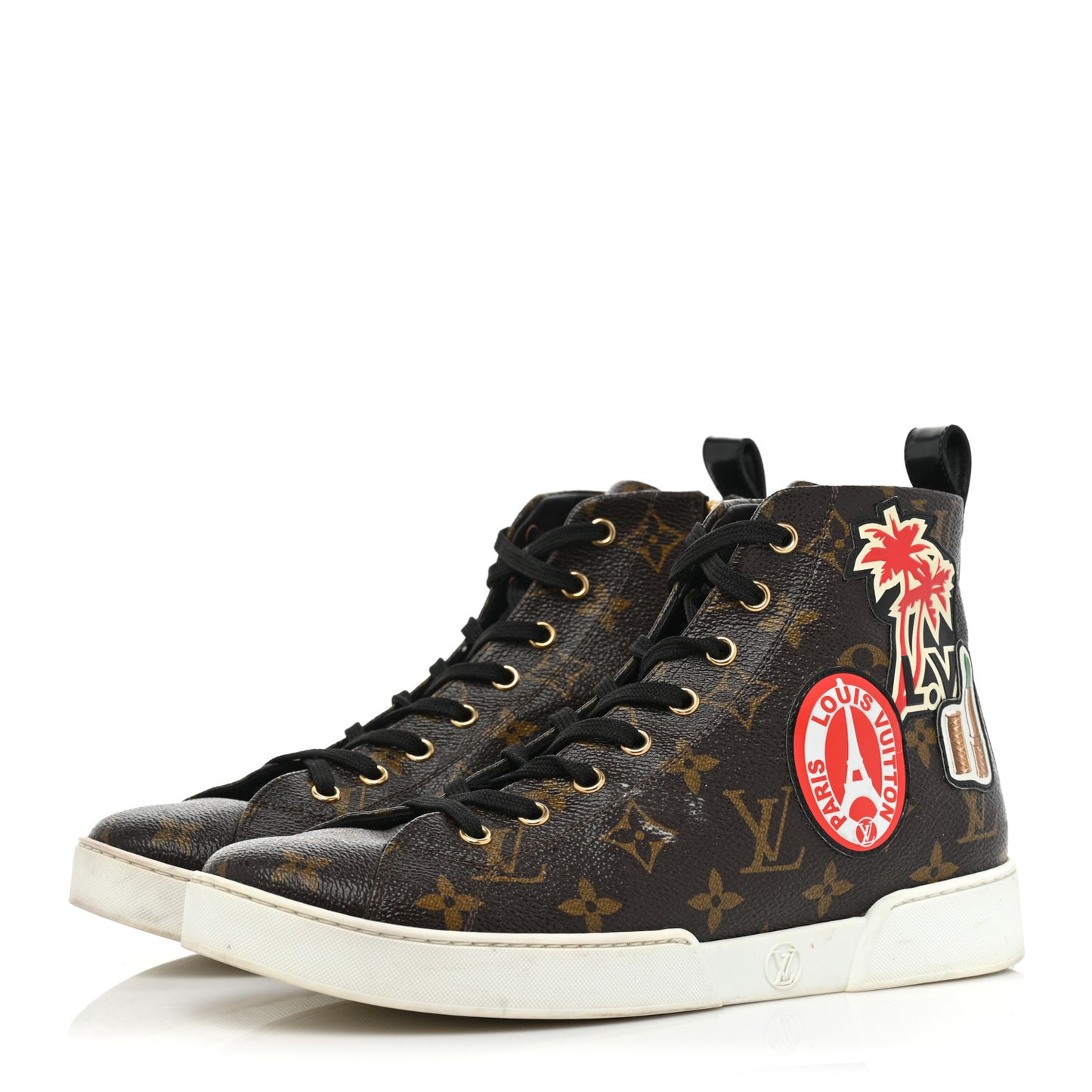 Calfskin Monogram World Tour Sneaker Boot 38.5