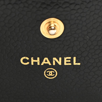 Chanel Caviar Quilted Long Flap Wallet Black 6 of 9