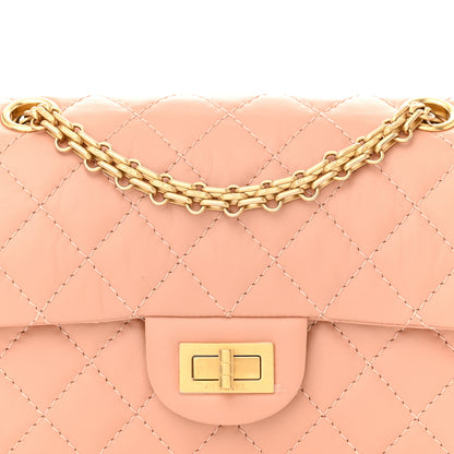 Chanel Aged Calfskin Quilted 2.55 Reissue Mini Flap Beige 8 of 10