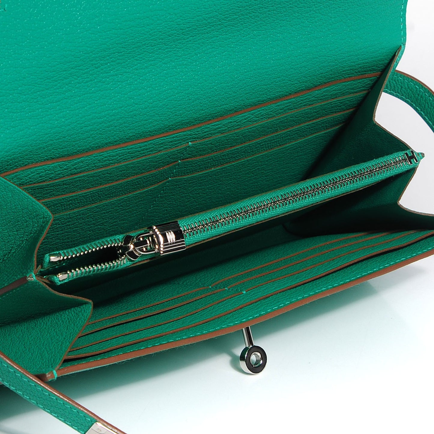 Chevre Mysore Kelly Longue Wallet Menthe
