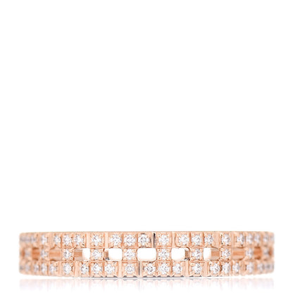 Tiffany 18K Rose Gold Diamond Narrow T True Band Ring 54 7 3 of 5