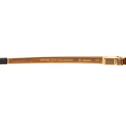 Cartier Santos Dumont Aviator Sunglasses A08A90F Gold 9 of 10