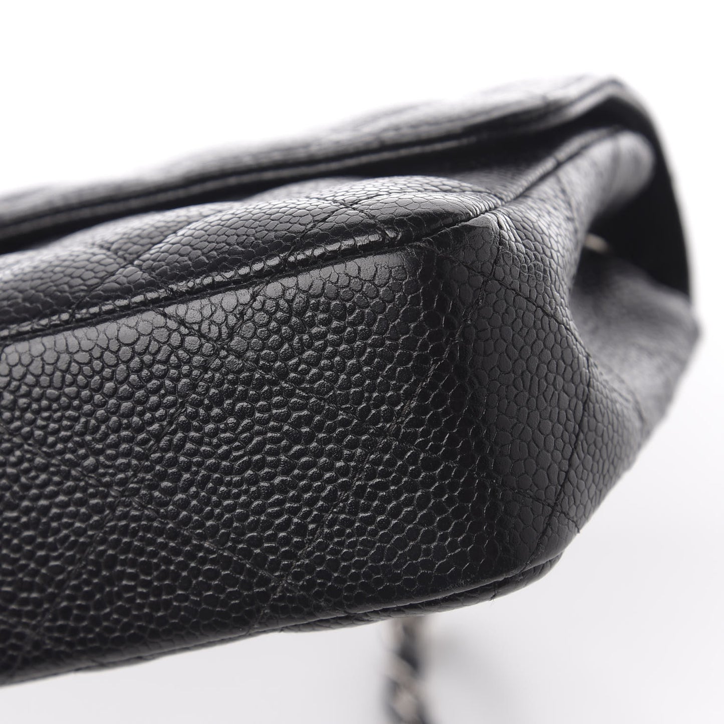 Caviar Quilted East West Flap Black