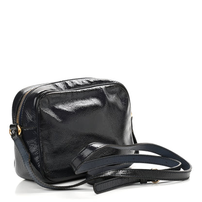 Gucci Vernice Naplack Small Soho Disco Bag Uniform Blue 3 of 15