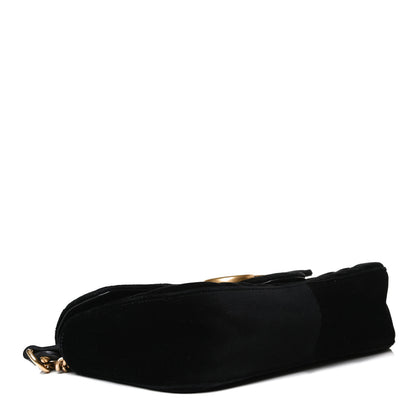 Gucci Velvet Matelasse Small GG Marmont Shoulder Bag Black 4 of 16