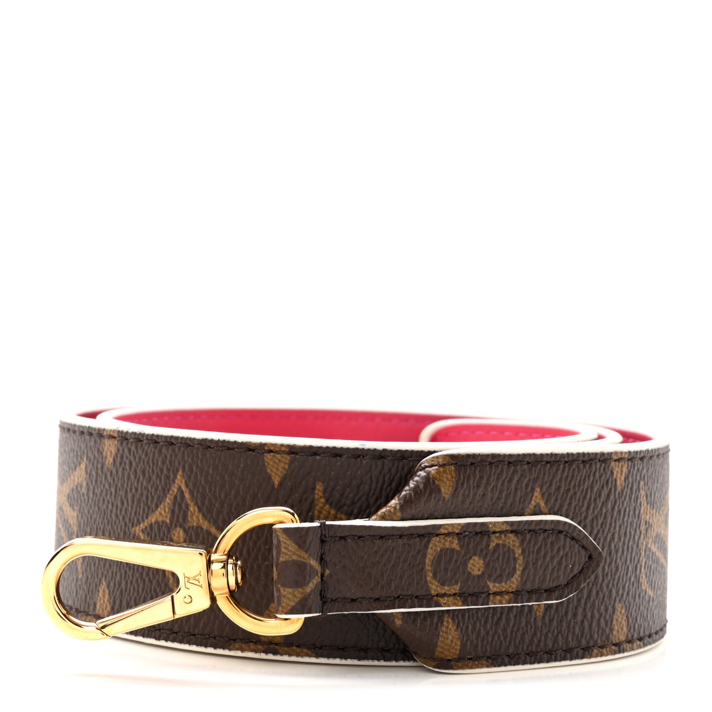 Monogram Bandouliere Shoulder Strap Hot Pink