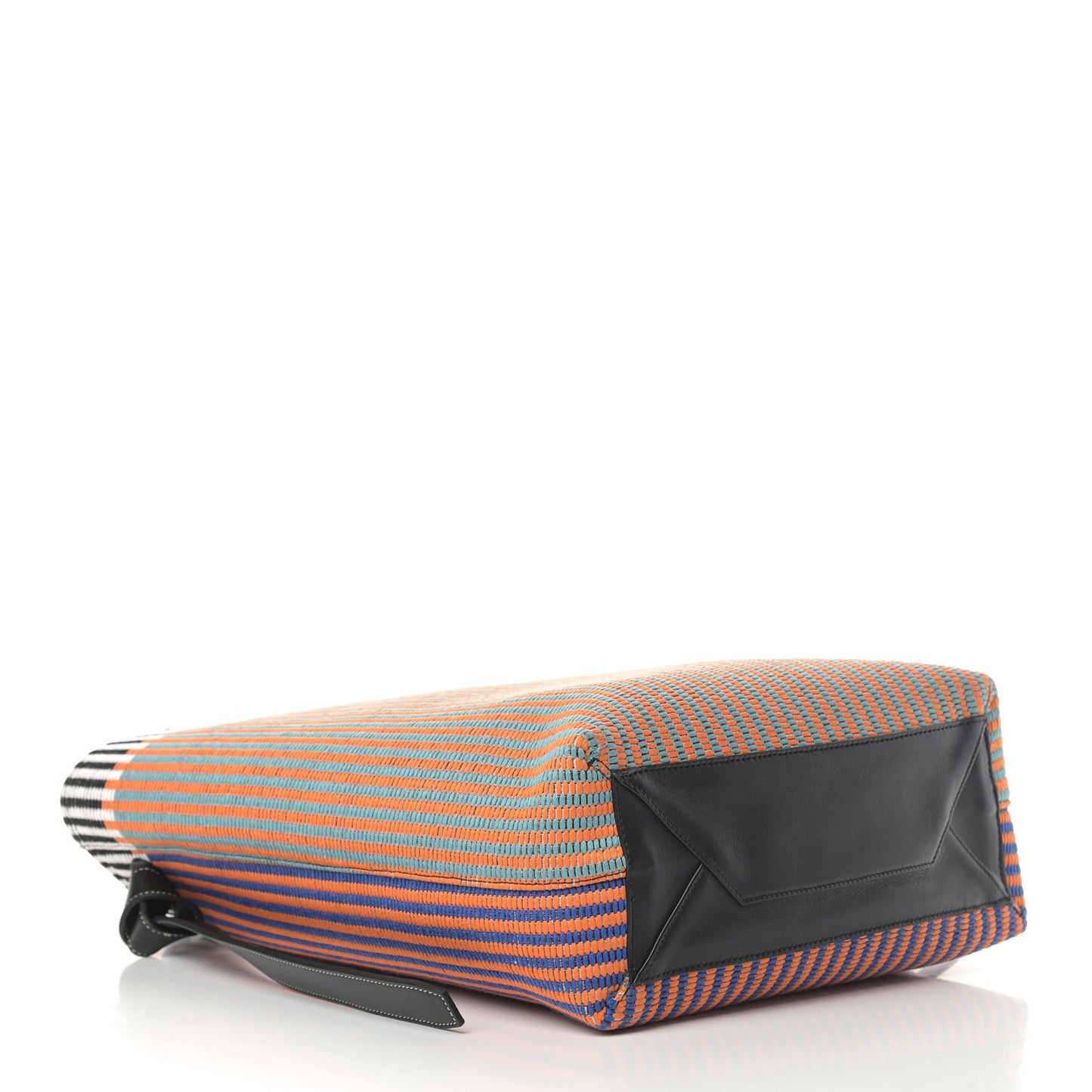 Woven Canvas Twisted Cabas Multicolor