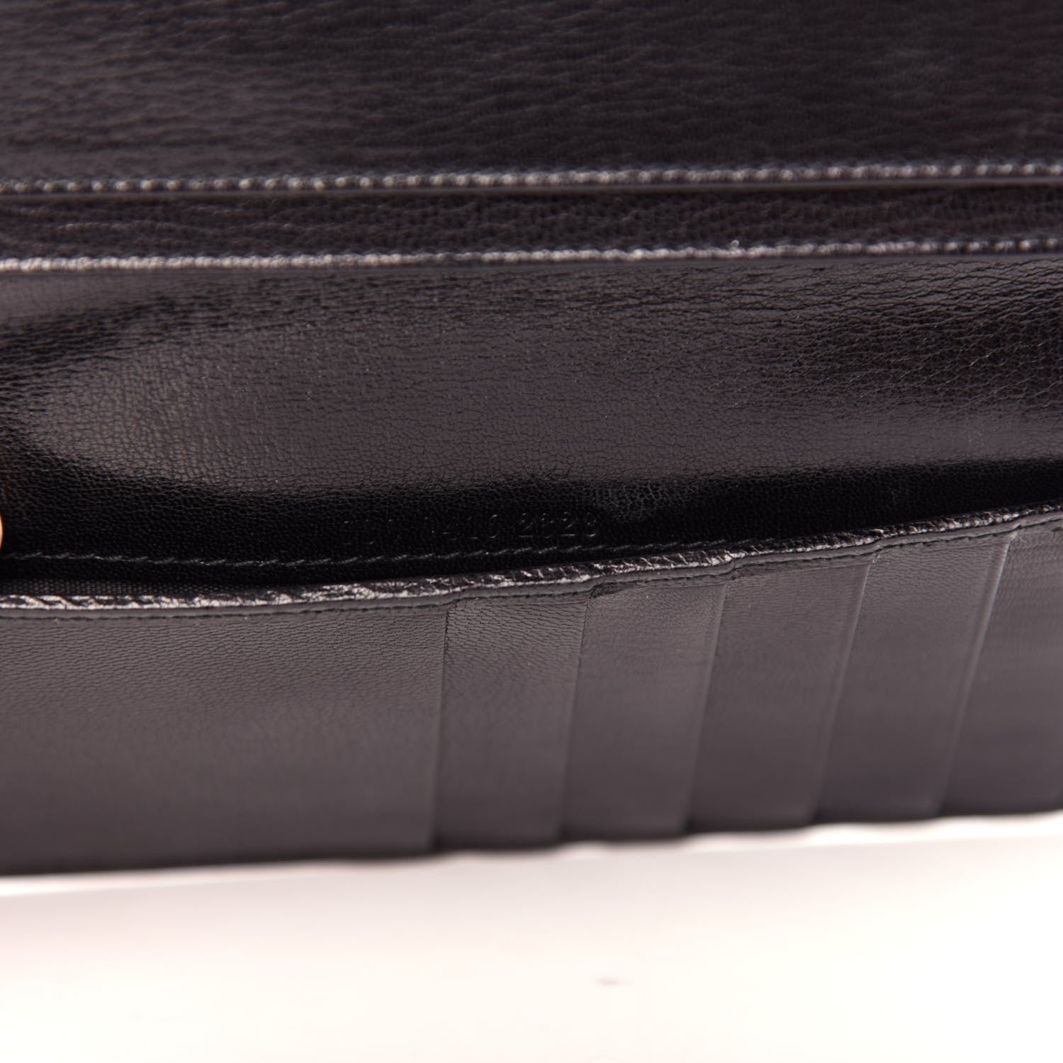Gucci Calfskin G Long Wallet Black 7 of 7