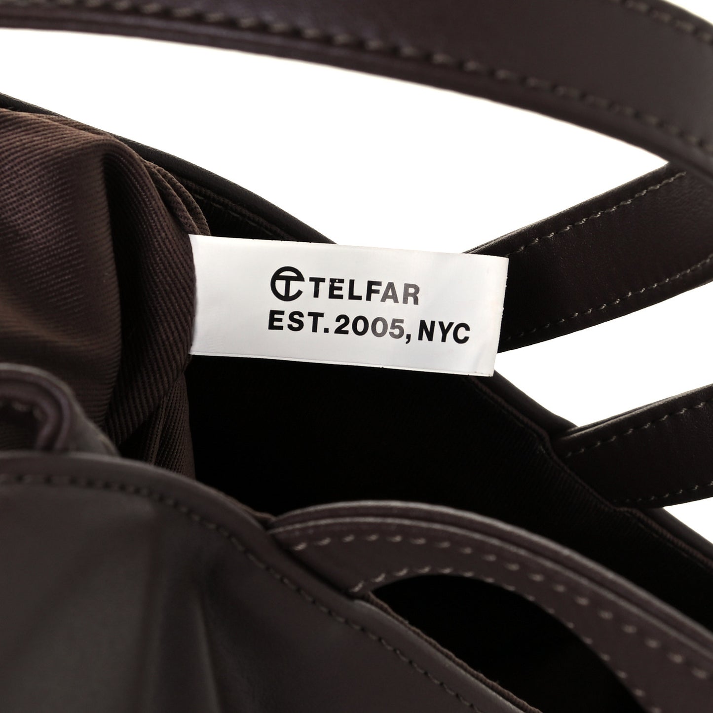 Vegan Leather Medium Shopping Bag Chocolate