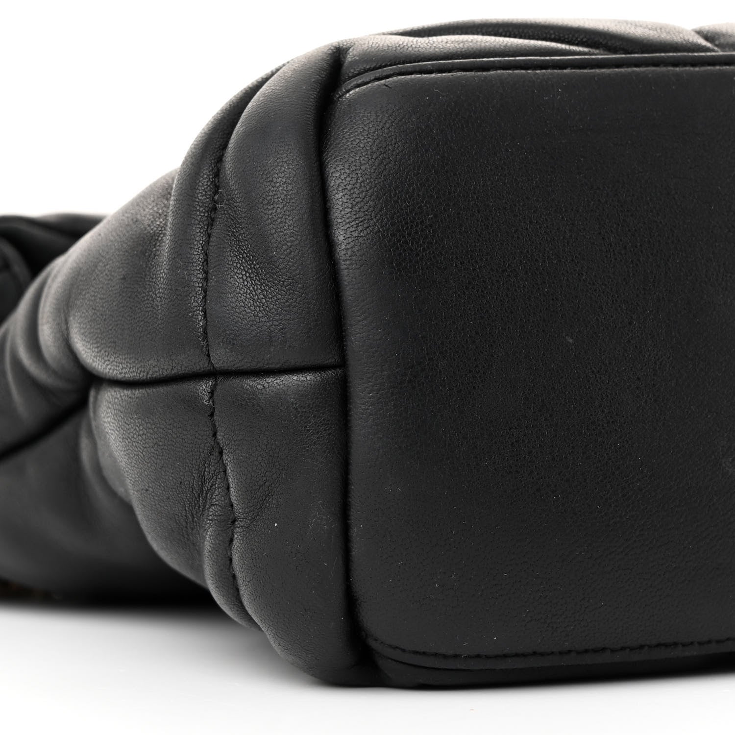 Saint Laurent Lambskin Quilted Small Loulou Puffer Monogram Chain Satchel Black 9 of 12