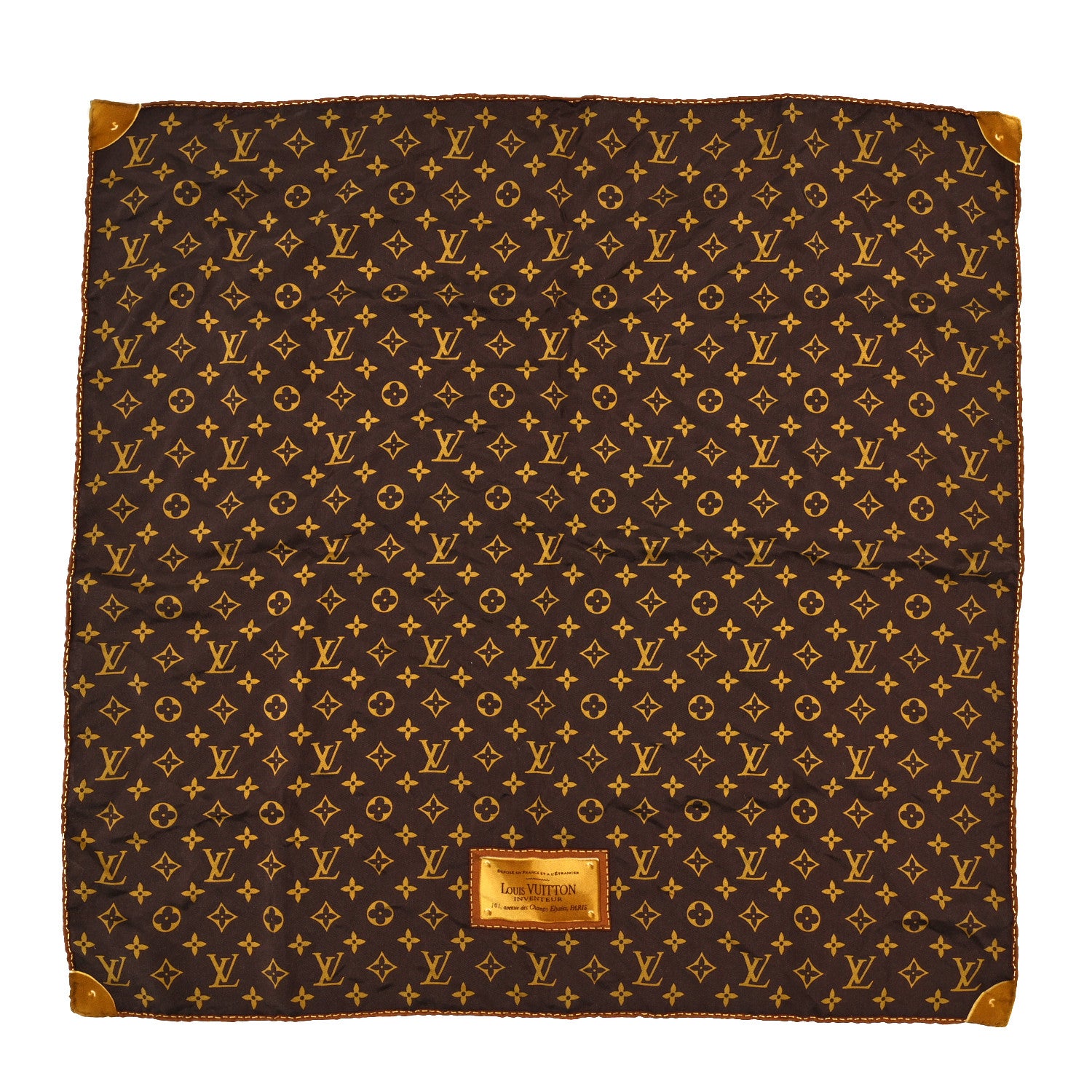 Louis Vuitton Silk Monogram Classic Square Scarf 1 of 3