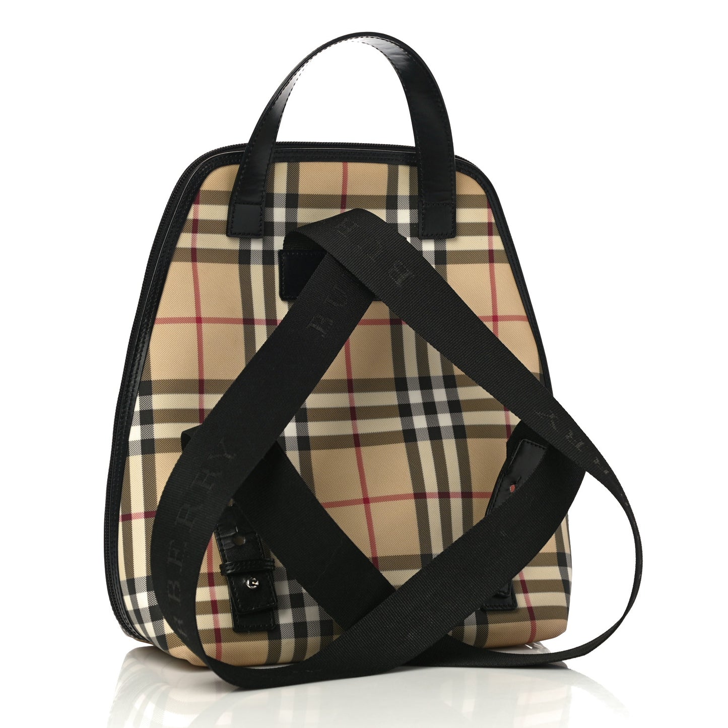 Canvas House Check Backpack Black