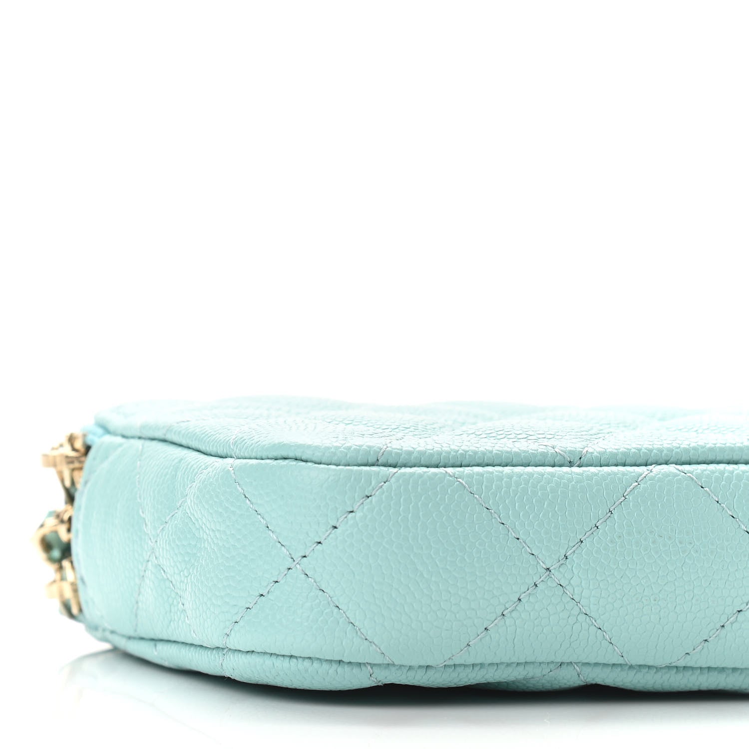 Chanel Caviar Quilted Small Clutch With Chain Light Blue 12 of 13