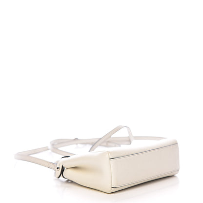 Fendi Shiny Nappa Micro Peekaboo Iconic Satchel White 4 of 11