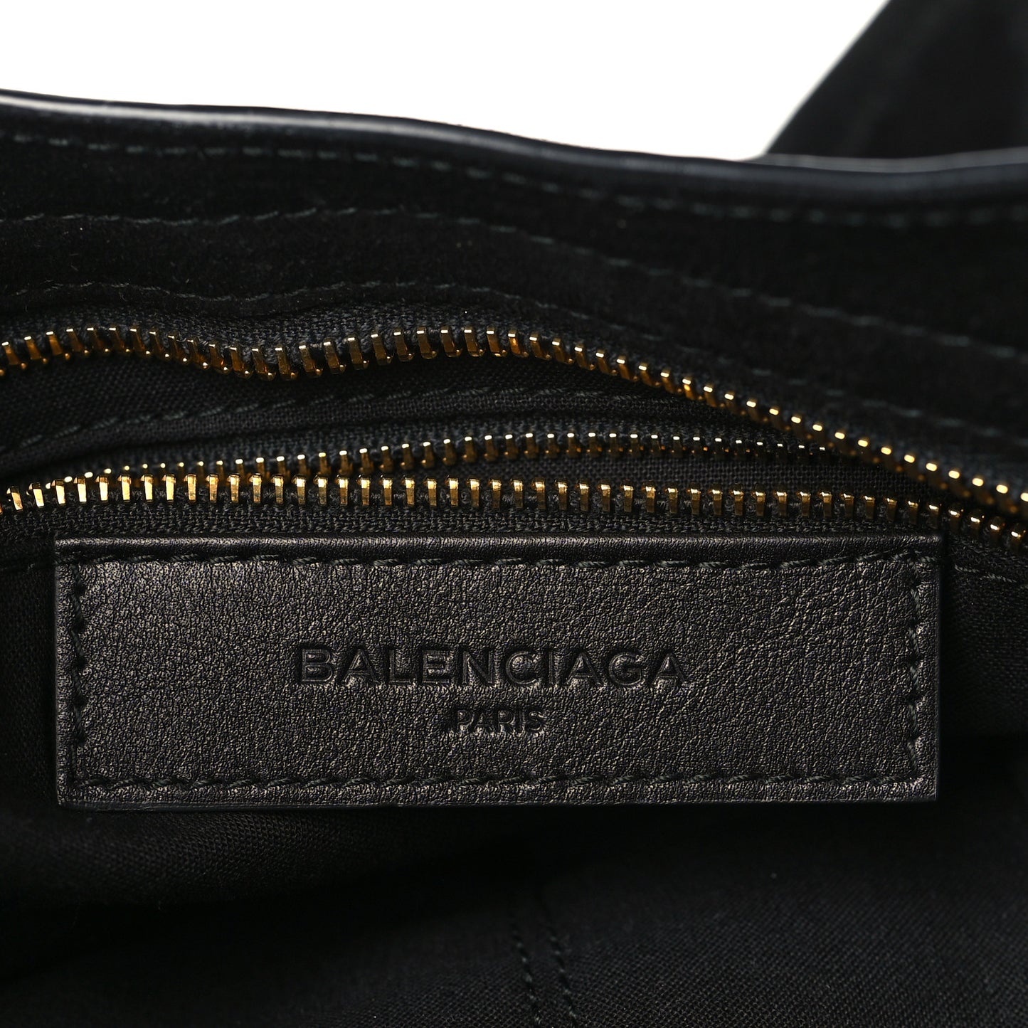 Baby Daim Gold Metallic Edge Hardware City Black