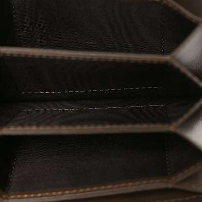 Fendi Vitello Soft F is Fendi Bi-Color FF 1974 Embossed Gusseted Card Holder Maya Black 5 of 7